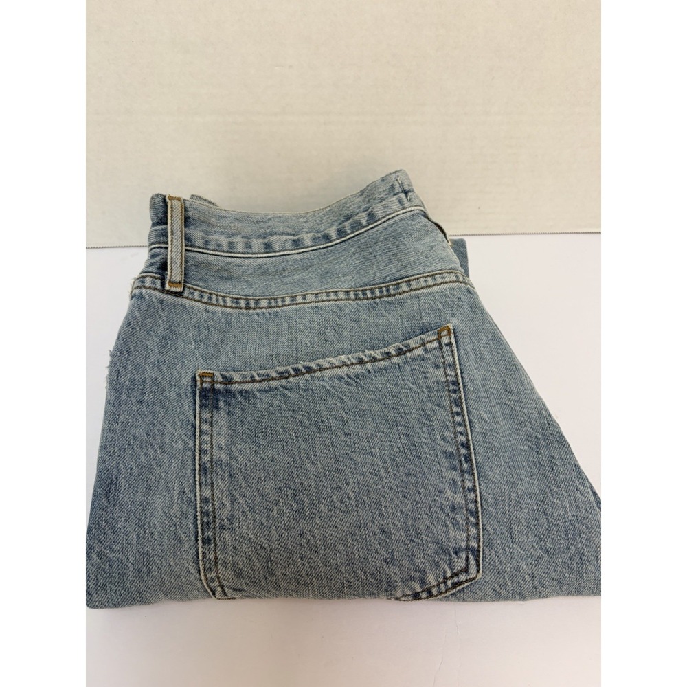 AGOLDE Hi-Rise Jeans Jamie Light Wash Straight Leg Distressed Denim Size 28